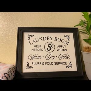 Laundry Room sign